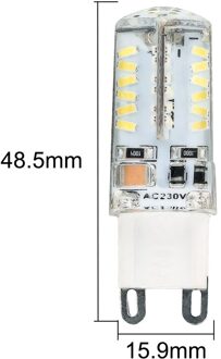 5 PCS G9 LED Lamp Geen Flikkering AC110V 3014SMD 5 W LED Gloeilamp 350LM super heldere Kroonluchter LED Licht vervangen 30 W Halogeen Lamp warm wit