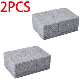 5 Pcs Handheld Schoon Baksteen Bbq Schoonmaken Steen Reukloos Grill Snel Cleaner Ecologische Barbecue Verwijderen Vlekken Borstel 2stk