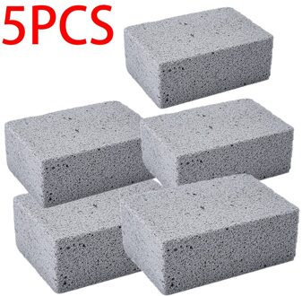 5 Pcs Handheld Schoon Baksteen Bbq Schoonmaken Steen Reukloos Grill Snel Cleaner Ecologische Barbecue Verwijderen Vlekken Borstel 5stk