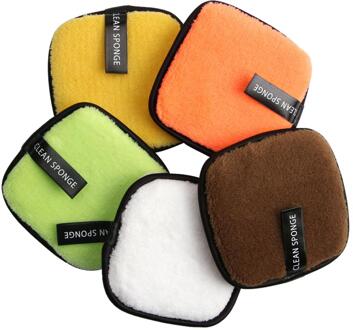 5 Pcs Herbruikbare Makeup Remover Pads Make-Up Reiniging Katoen Voor Gezicht Ogen Lip Make-Up Remover Pad Lui Vierkante Wassen Bashing