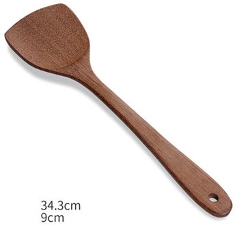 5 Pcs Keuken Houten Gebruiksvoorwerpen Turner Ingelaste Spatel Rijst Lepel Soep Scoop Voor Koken Gereedschap 3