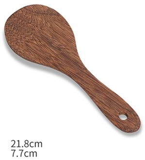 5 Pcs Keuken Houten Gebruiksvoorwerpen Turner Ingelaste Spatel Rijst Lepel Soep Scoop Voor Koken Gereedschap