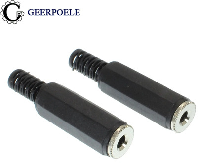 5 pcs/lot 3.5mm Two-channel Audio Connector Female Welding Jack Cold Pressure Solderless Socket Electric Adapter DIY