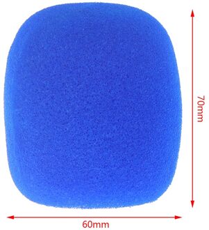 5 Pcs Microfoon Headset Grill Voorruit Sponge Foam Cover Voor Opname Mic Blauw