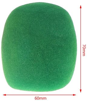 5 Pcs Microfoon Headset Grill Voorruit Sponge Foam Cover Voor Opname Mic groen