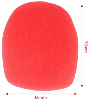 5 Pcs Microfoon Headset Grill Voorruit Sponge Foam Cover Voor Opname Mic Rood