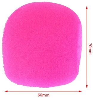 5 Pcs Microfoon Headset Grill Voorruit Sponge Foam Cover Voor Opname Mic roze
