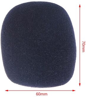 5 Pcs Microfoon Headset Grill Voorruit Sponge Foam Cover Voor Opname Mic zwart