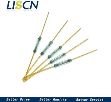 5 Pcs MKA10110 Reed Schakelaar 1.8*10 Mm Magnetische Schakelaar Groen Glas Reedcontacten Glas Normaal Open No contact Voor Sensoren