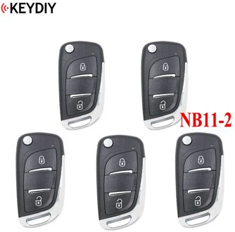 5 Pcs, Multi-Functionele Universele Afstandsbediening Sleutel Voor KD900 + URG200 KD-X2 Nb-Serie, keydiy NB11 (Alle Functies Chips In Een Sleutel) NB11-2