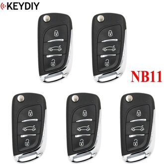 5 Pcs, Multi-Functionele Universele Afstandsbediening Sleutel Voor KD900 + URG200 KD-X2 Nb-Serie, keydiy NB11 (Alle Functies Chips In Een Sleutel)