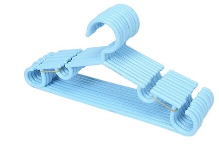 5 Pcs Multi-Stuk Draagbare Kleding Rek Kids Kinderen Baby Kleding Jas Plastic Hanger Haak Huishoudelijke 35CM / 2