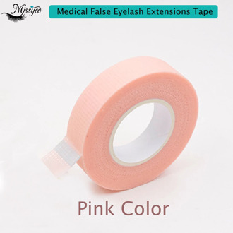 5 Pcs Pink Color Micropore Surgical Tape False Eyelash Extension Apprication Medical Breathable Microporous Non-woven Tape