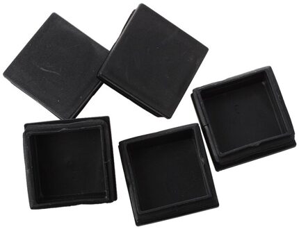 5 Pcs Plastic Vierkante Blanking End Caps Tubing Tube Inserts 50Mm X 50Mm