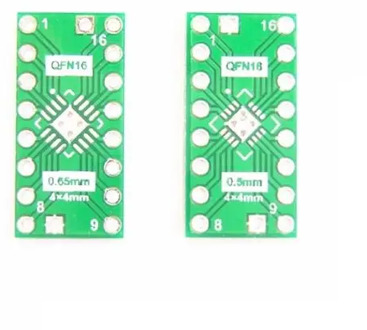 5 PCS QFN16 0.65mm 0.5mm to DIP16 adapter PCB board converter double-sided wireless electronic compatible board
