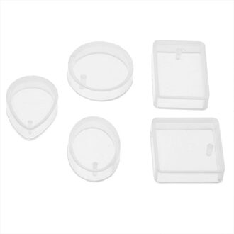 5 pcs Silicone Crystal Ketting Maken Water Resin Armband Epoxy Sieraden Epoxy Vormen Mold Voor Kristal Diamant Hanger