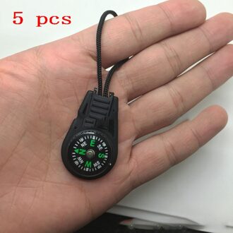 5 Pcs Sleutelhanger Kompassen Multifunctionele Mini Kompas Gear Survival Sleutelhanger Pocket Kompas Outdoor Gereedschap Voor Camping Wandelen
