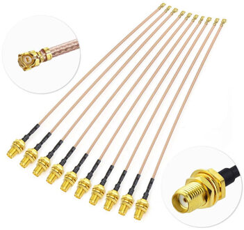 5 Pcs Sma Connector Kabel Vrouwelijke Ufl/U. fl/Ipx/Ipex Rf Of Geen Connector Coax Adapter Montage RG178 Pigtail Kabel 1.13 Mm