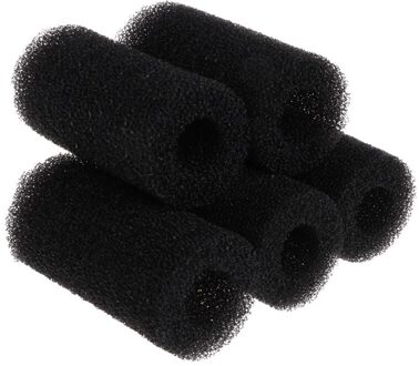5 Pcs Spons Aquarium Filter Protector Cover Voor Fish Tank Inlaat Vijver Zwart Schuim