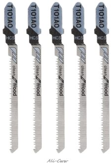 5 Pcs T101AO Hcs T-Schacht Decoupeerzaagbladen Curve Snijgereedschap Kits Voor Hout Kunststof