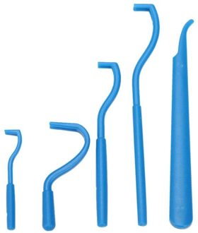 5 pcs Tick Twister Haak Tool Remover Pack x 5 Maten Menselijk/Hond/Huisdier/Paard/Kat tick Remover Pincet Huisdier Levert blauw 5stk
