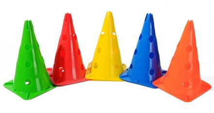 5 Pcs Voetbal Barrière Milieuvriendelijke Training Kegels Duurzaam Rugby Draagbare Wegversperring Schaatsen Sport Marker Multicolor