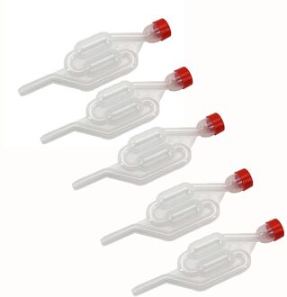 5 Pcs Water Seal Uitlaat Home Brew Bier Wijn Gisting Luchtsluis Verzegelde Terugslagkleppen Plastic Eco Vriendelijke Water Verzegelde Kleppen