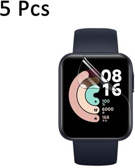 5 Pcs Zachte Hydrogel Beschermende Film Voor Xiaomi Redmi Horloge & Mi Smart Horloge Lite Volledige Dekking Screen Protector Accessoires
