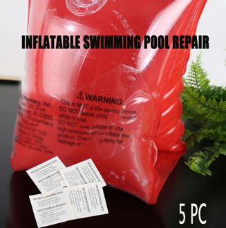 5 Pcs Zwemmen Float Reparatie Kit Pvc Bandenreparatieset Patch Lijm Lijm Voor Opblaasbaar Speelgoed Zwembad Float Air Bed Rubberboten