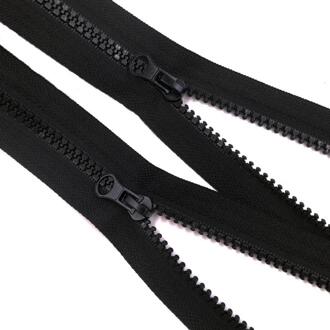 5 # Plastic Hars Rits met Rits Trekt Open End Jasje Jas Ritsen voor Naaien Accessoires (2 stks/pak) 60cm(24 duim)