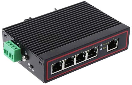 5-Poort RJ45 10/100M Ethernet Desktop Switch Hubs Netwerk Laptop Din Rail Type