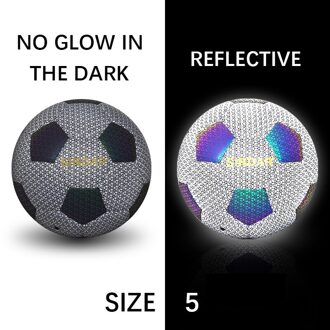 5 Pu 4 In Luminate Voetbal Praktijk Grootte Voetbal Bal Glow Ballen Voetbal Reflecterende Gloeiende Training Voetbal Standaard Dark Reflectove 5