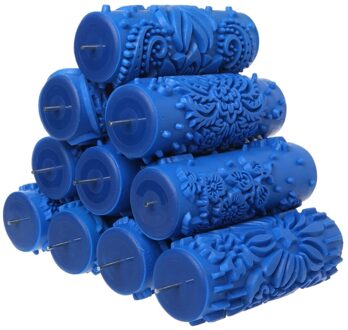5 "Reliëf Verf Roller Mouw Muur Textuur Stencil Borstel Patroon Decor 030Y 4XFD