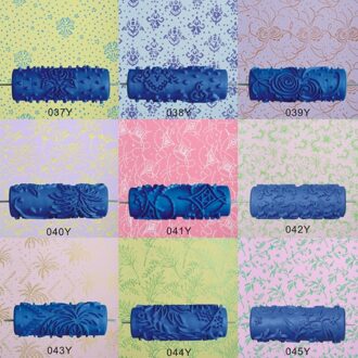 5 "Reliëf Verf Roller Mouw Muur Textuur Stencil Borstel Patroon Decor 095Y Qxna