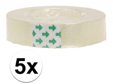 5 rolletjes knutseltape / inpaktape