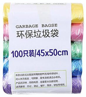 5 Rolls 100Pc Vuilniszakken Duurzaam Wegwerp Plastic Huishoudelijke Keuken Badkamer Prullenbak Zakken Housekeeping Schoonmaakproducten camouflage