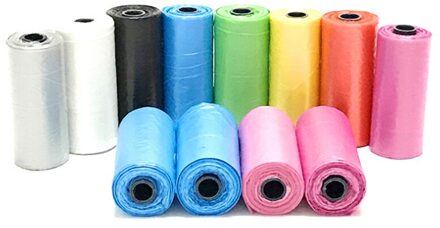 5 Rolls 75 pcs Vuilniszak honden Katten Pooper Tassen Biologisch Afbreekbare Vuilnis Hond Afvalzakken Hond Kat Cleaning Up refill Vuilniszak