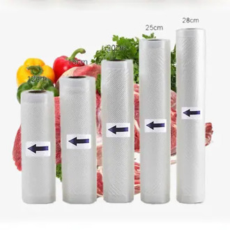 5 Rolls Lot Kitchen Food Vacuum Bag Storage Bags for Vacuum Sealer Food Keep 12+15+17+20+25+28+30+32cm*500cm