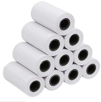 5 Rolls Printable Sticker Papierrol Direct Thermisch Papier Met Zelfklevende 57*30Mm Voor Peripage A6 pocket Paperang P1/P2
