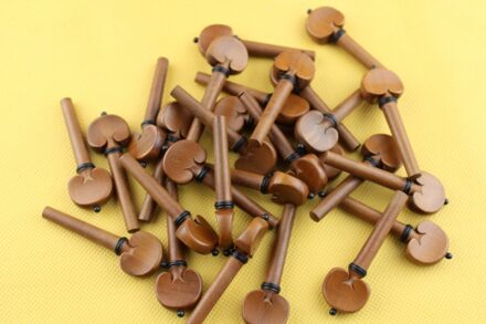 5 Set (20Pcs) 4/4 Viool Pinnen Jujube Hout Viool Stemsleutels