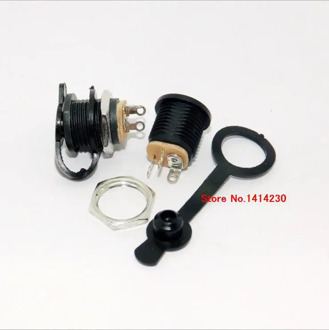 5 Seta/LOT High Quality DC022 5.5*2.1 / 5.5 x 2.1mm DC Power Socket/ DC Connector Panel Mounting DC-022 With Waterproof Cap