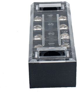 5 Sets 4P Dual Row 600V 15A Schroef Terminal Strip Blokken + Jumper Barrière Strips