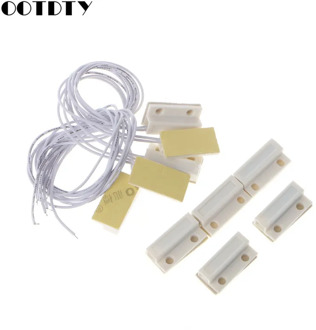 5 Sets MC-38 Wired Door Window Sensor Magnetic Switch Home Alarm System Detector