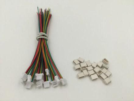 5 SETS Mini Micro SH 1.0 4-Pin JST Connector with Wires Cables 100MM Factory Directly Wholesale Customer-Made Customization OEM