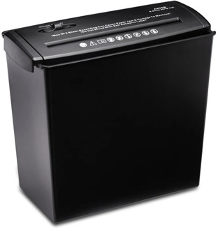 5-Sheet Strip-Cut Paper, Desktop Electric Paper Shredder with 10L Wastebasket Home Office Shredder, Overheating Protection