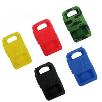 5 Silicone Rubber Beschermende Mouwen UV-5R Twee-weg Radio Doos F8 + Uv 5R UV-5RE DM-5R Walkie-Talkie