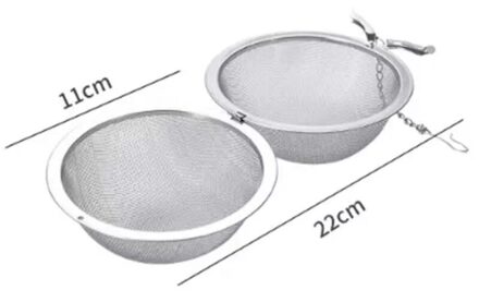 5 Size Rvs Thee Zetgroep Sphere Locking Spice Tea Ball Zeef Mesh Zetgroep Thee Filter Theepot Keuken Accessoires 11cm