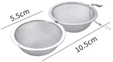 5 Size Rvs Thee Zetgroep Sphere Locking Spice Tea Ball Zeef Mesh Zetgroep Thee Filter Theepot Keuken Accessoires 5.5cm