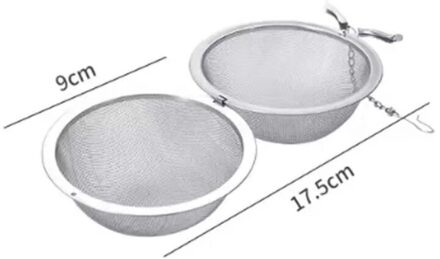 5 Size Rvs Thee Zetgroep Sphere Locking Spice Tea Ball Zeef Mesh Zetgroep Thee Filter Theepot Keuken Accessoires 9cm