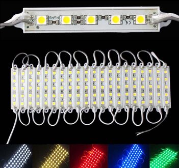 5 SMD 5050 LED Module Licht Waterdicht Hard Strip Bar Light Lamp 12 v 5 Kleur Living Romm Slaapkamer #58338 puur wit